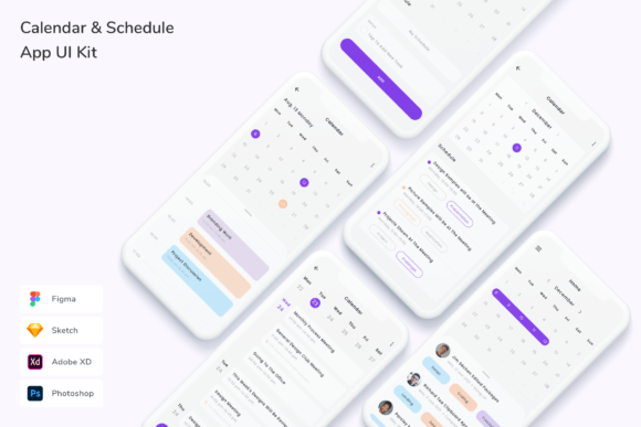 Download Calendar &amp; Schedule App UI Kit - App Collection