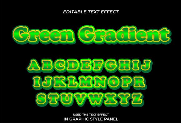 Download Green Gradient Text Effect Editable Text - Editable Collection