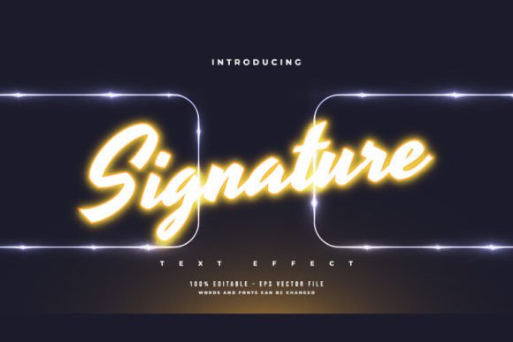 Download Glowing Orange Neon Light Text Effect - Glow Collection