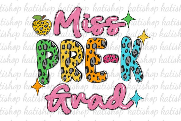 Download Miss Pre-K Grad Leopard Png Sublimation - Sublimation Collection