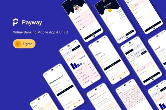 Download Payway - Online Mobile Banking App UI - App Collection