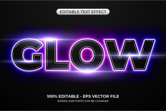 Download Realistic Glow Text Effect - Glow Collection