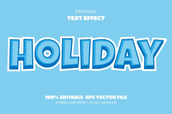 Download Holiday Text, Editable Font Effect - Font Collection