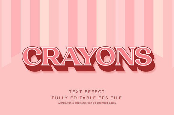 Download Crayon Text Effect Font Type Vector - Font Collection