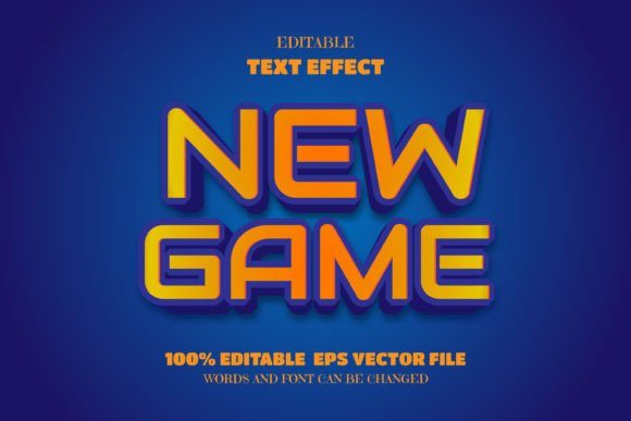 Download New Game Text, Editable Font Effect - Font Collection