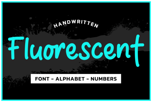 Download Fluorescent Blue Font Aplhabet - Font Collection