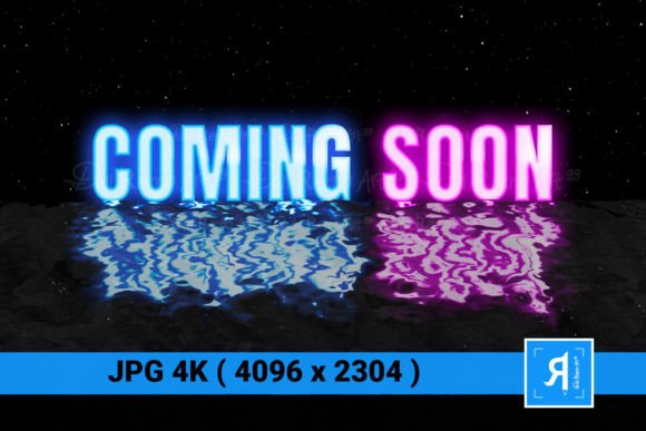 Download Coming Soon 80s Retro Neon Glow Text 4k - Glow Collection