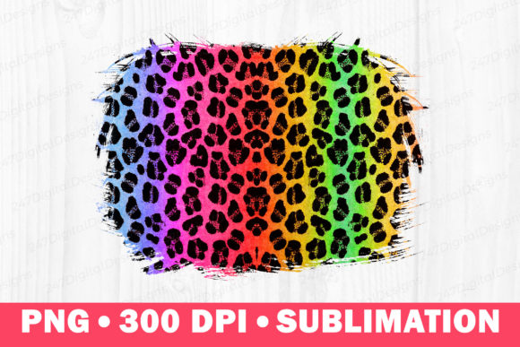Download Colorful Cheetah Png Sublimation Splash - Sublimation Collection