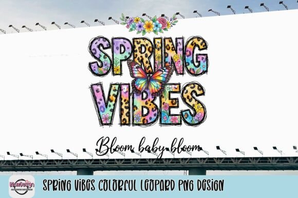 Download Spring Vibes Colorful Leopard PNG Design - Leopard png design Collection