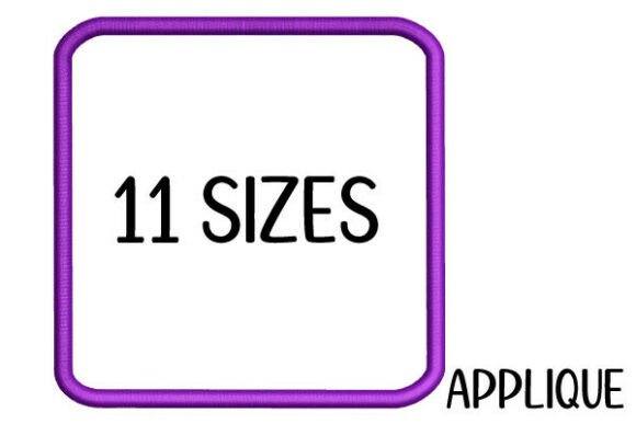 Download Rounded Square Satin Stitch Appliqué - App Collection
