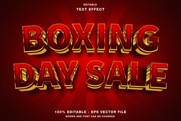 Download Boxing Day Sale 3D Editable Text Effect - Editable Collection