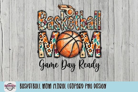 Download Basketball Mom Floral Leopard PNG Design - Leopard png design Collection