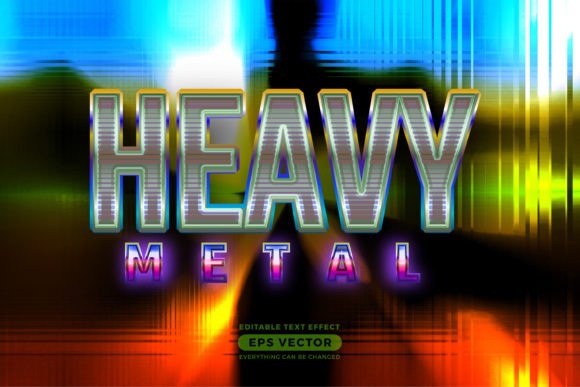 Download Heavy Metal Editable Text Style Effect - Editable Collection