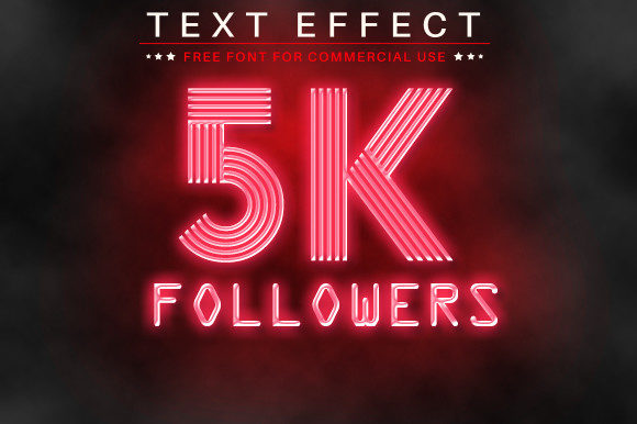 Download 5k Follower Editable  Text Effect - Editable Collection