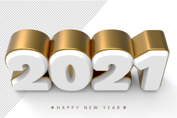 Download Gold Happy New Year 2021 3d Text - App Collection