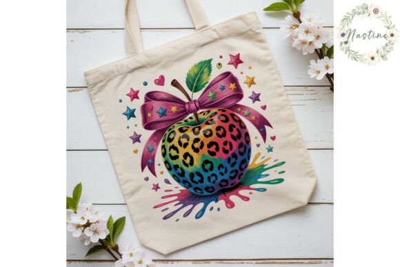 Download Vibrant Leopard Apple PNG Design - App Collection