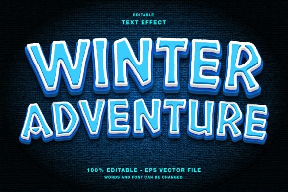 Download Winter Adventure Editable Text Effect - Editable Collection