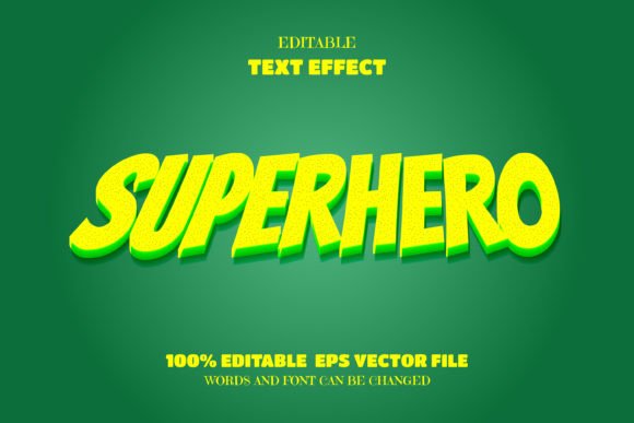 Download Super Hero, Editable Font Effect - Font Collection