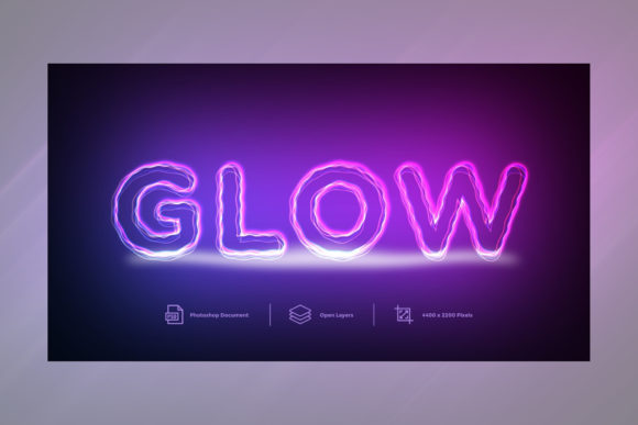Download Glow Text Effect Design Layer Style - Glow Collection