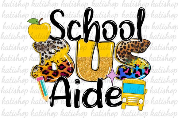 Download School Bus Aide Leopard Png Sublimation - Sublimation Collection