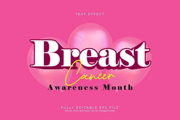Download Breast Cancer Text Effect Font Type - Font Collection