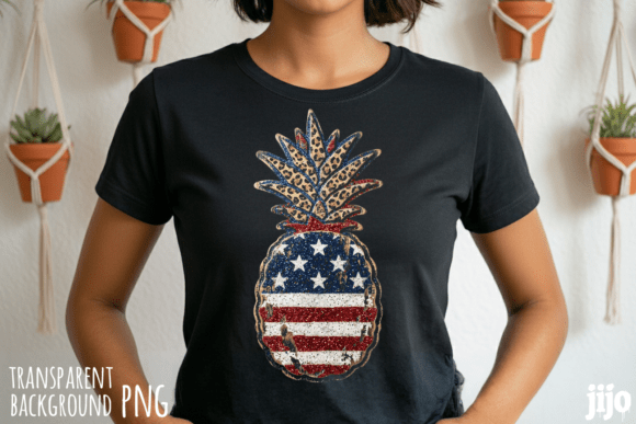 Download Pineapple Patriotic Stars Stripes PNG - App Collection