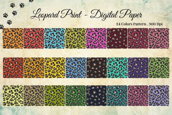 Download Leopard Digital Paper PNG Sublimation - Sublimation Collection