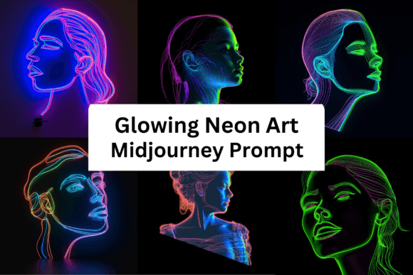 Download Ai Prompt for Glowing Neon Art - Glow Collection
