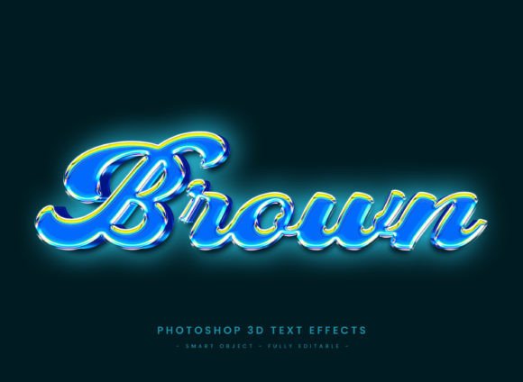 Download Glassy Glow Text Effect Style PSD - Glow Collection