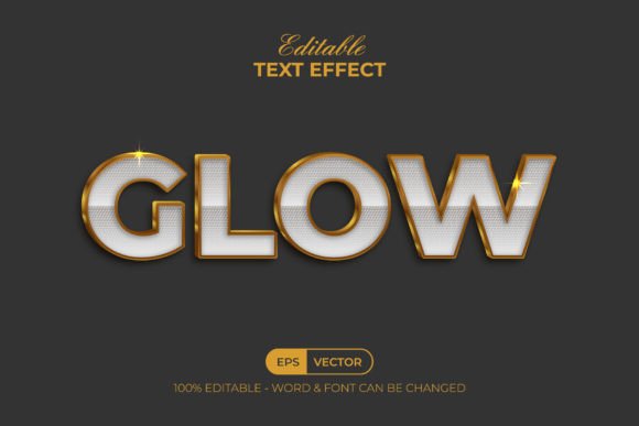 Download Glow Text Effect Gold Style - Glow Collection