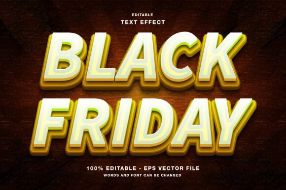 Download Black Friday 3D Editable Text Effect - Editable Collection