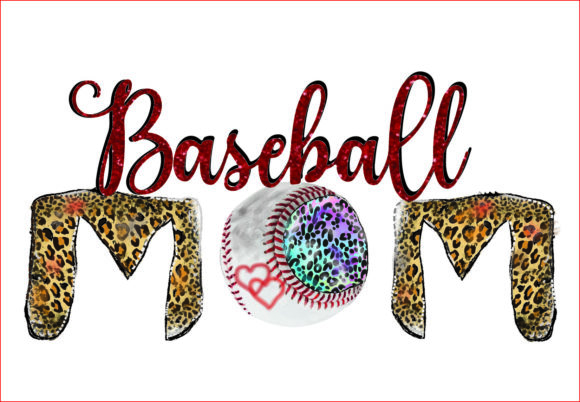 Download Baseball Mom Leopard PNG, Sublimation - Sublimation Collection