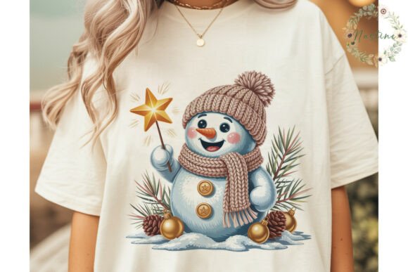 Download Festive Snowman Star Glow PNG Clipart - Glow Collection