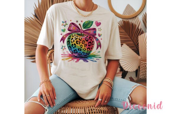 Download Vibrant Leopard Apple PNG Design - App Collection
