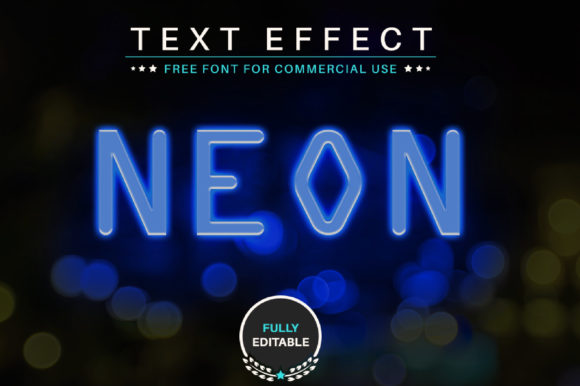 Download Neon Editable Text Effect - Editable Collection