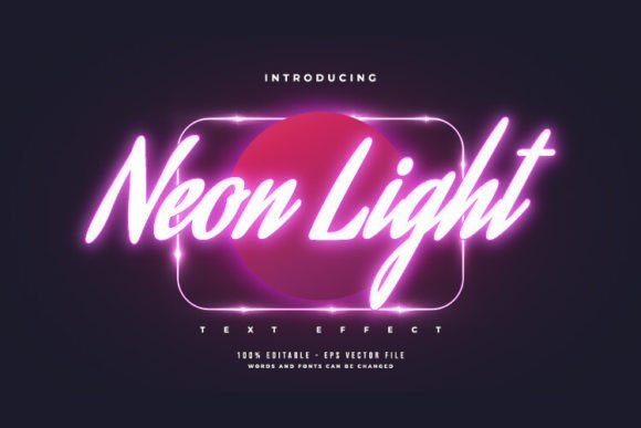 Download Glowing Purple Neon Light Text Effect - Glow Collection