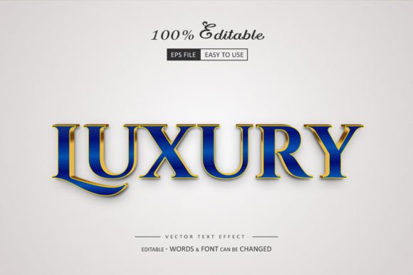 Download Editable Luxury Text Font Effect - Font Collection